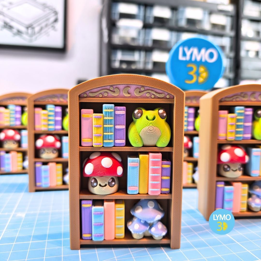 Kawaii bookshelf clicker – Lymo3D